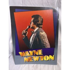 Vintage Wayne Newton 1980S Souvenir Booklet 11" X 8.5"